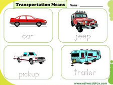 Transport vocabulary