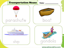 Transport vocabulary