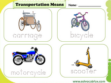 Transport vocabulary