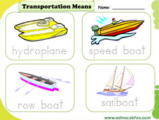Transport vocabulary