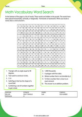 esl math vocabulary worksheets english language esl vocab fox