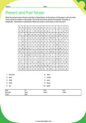 Past And Present Tense Words 1