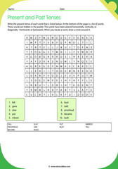 Past And Present Tense Words 8